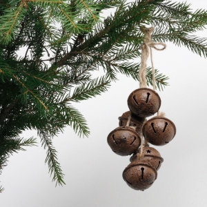 Vánoční dekorace svazek rolniček 28cm