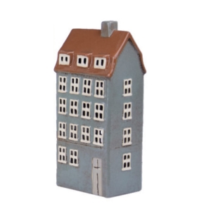 Vánoční dekorace svítící domečky 11,5x25x7,5cm E