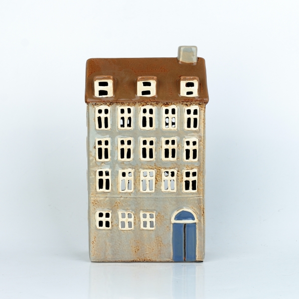 Vánoční dekorace svítící domečky 13x23,5x7,5cm A