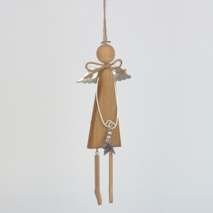 Vánoční dekorace závěsný anděl 25,5cm