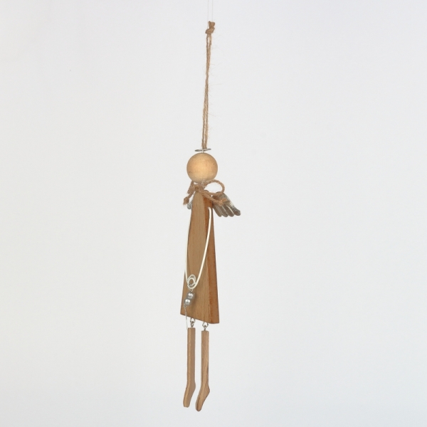 Vánoční dekorace závěsný anděl 25,5cm