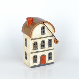 Vánoční domeček 11 oken oblouková střecha