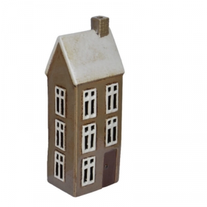 Vánoční domeček na svíčku hnědý