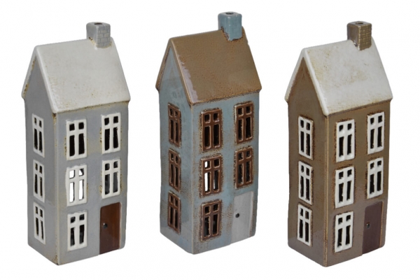 Vánoční domeček na svíčku hnědý