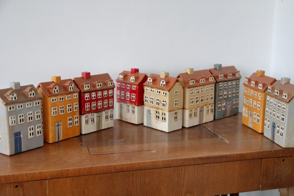 Vánoční domečky  14x19x7,5cm E