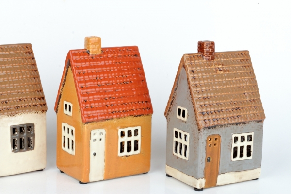 Vánoční domečky svítící 17 x 7 x 10 cm