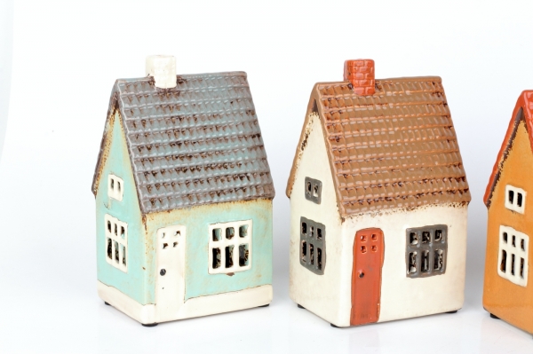 Vánoční domečky svítící 17x7x10cm