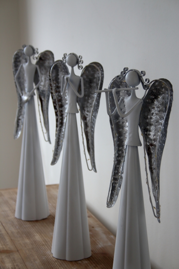 Vánoční LED dekorace anděl se srdcem