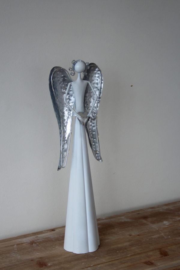 Vánoční LED dekorace anděl se srdcem