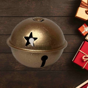 Vánoční ozdoba na stromeček Rolnička 2,5cm zlatá