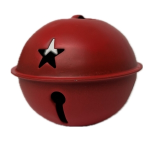 Vánoční ozdoba - rolnička červená 6cm