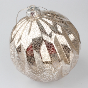 Vánoční ozdoba svítící baňka 15cm