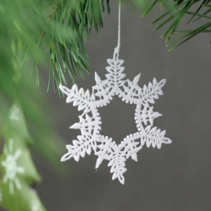 Vánoční ozdoba vločka 6ks