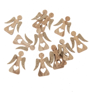 Vánoční ozdoby andělé 4x4,5cm