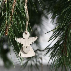 Vánoční ozdoby na stromeček závěsní andělé 5cm