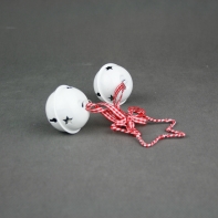 Vánoční ozdoby - rolničky červené 2ks