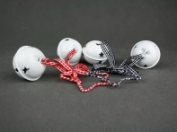 Vánoční ozdoby - rolničky červené 2ks