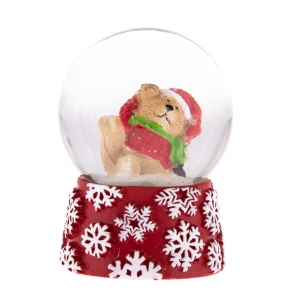 Vánoční sněžítko s medvídkem