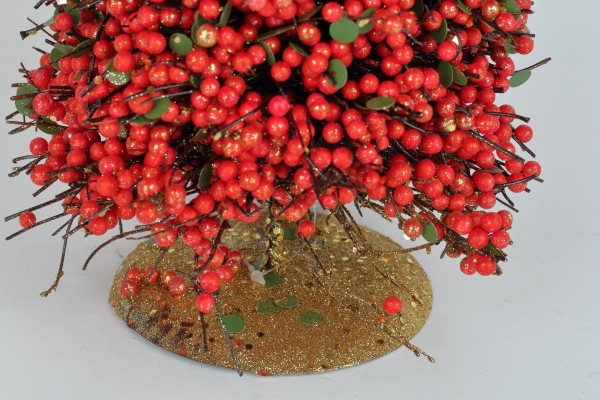 Vánoční stromek umělý červený 18x50cm