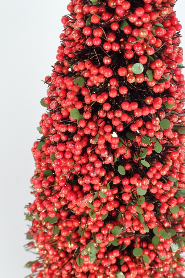 Vánoční stromek umělý červený 18x50cm