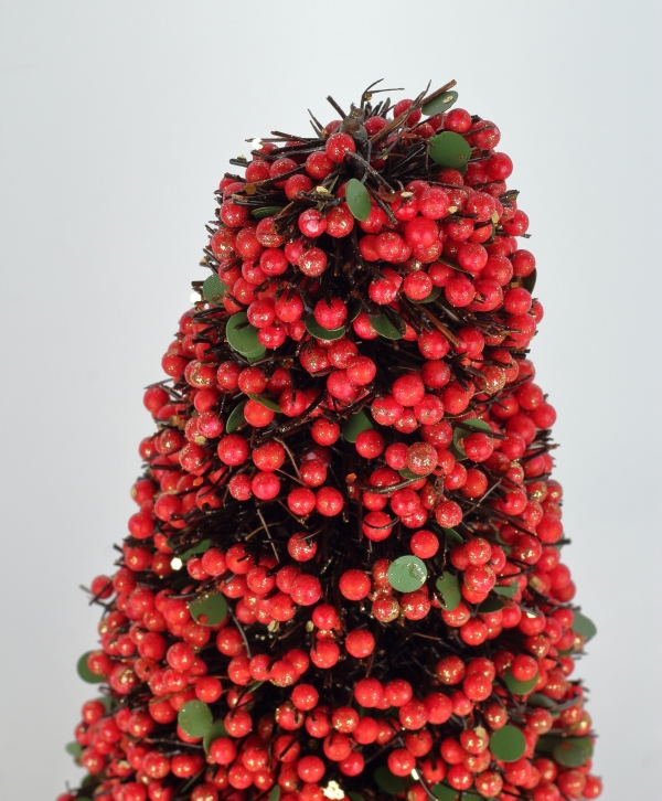 Vánoční stromek umělý červený 18x50cm