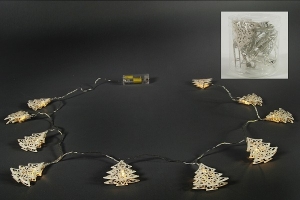 Vánoční světelná girlanda stromečky 160cm