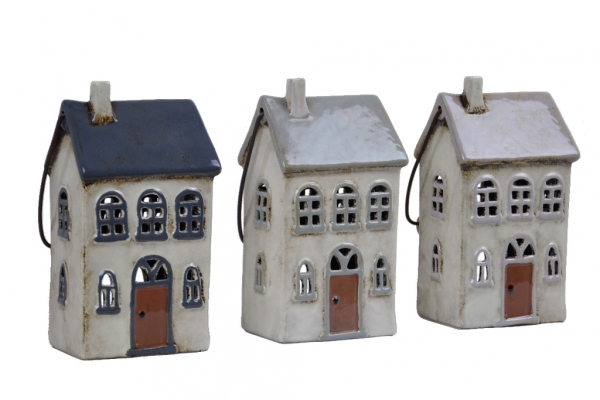 Vánoční svícen domeček keramický typ A