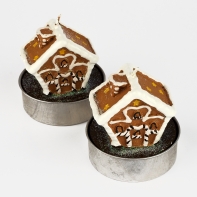 Vánoční svícen domek 6x7cm