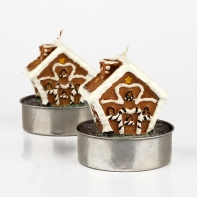 Vánoční svícen domek 6x7cm