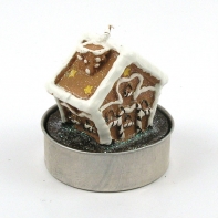 Vánoční svícen domek 6x7cm