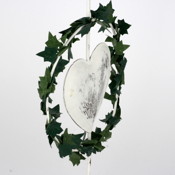 Vánoční svícen se srdcem 29cm