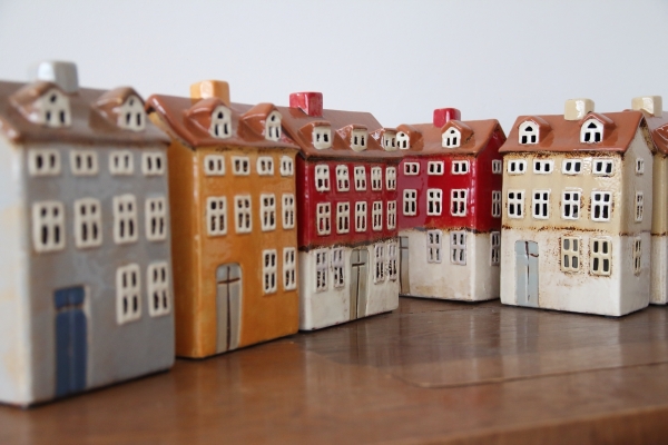 Vánoční svítící domeček 14x19x7,5cm B