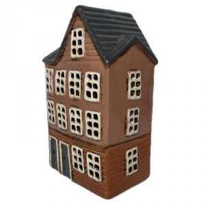 Vánoční svítící domeček 15x23,5x10cm Typ C