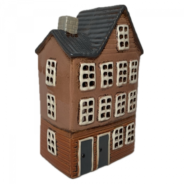 Vánoční svítící domeček 15x23,5x10cm Typ C