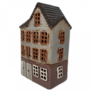 Vánoční svítící domeček 15x23,5x10cm Typ D