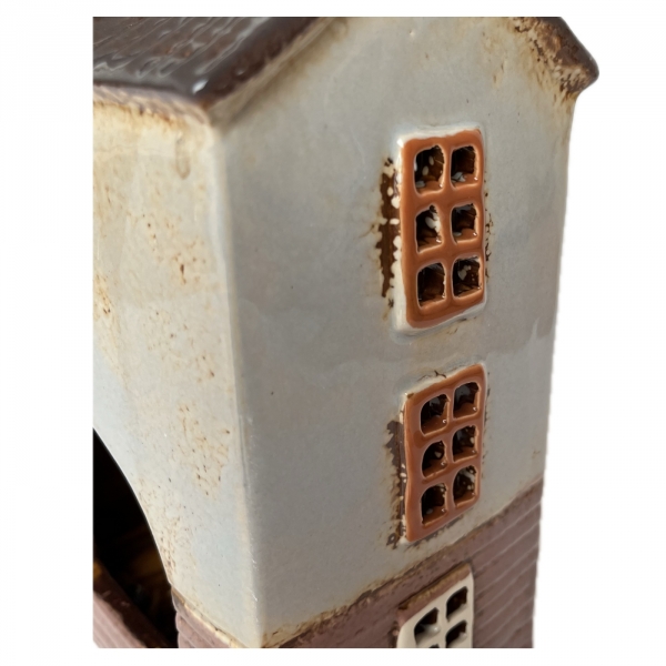 Vánoční svítící domeček 15x23,5x10cm Typ D