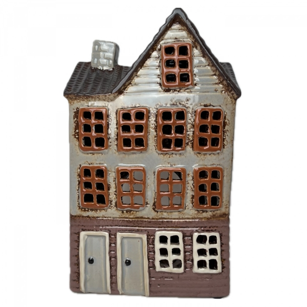 Vánoční svítící domeček 15x23,5x10cm Typ D