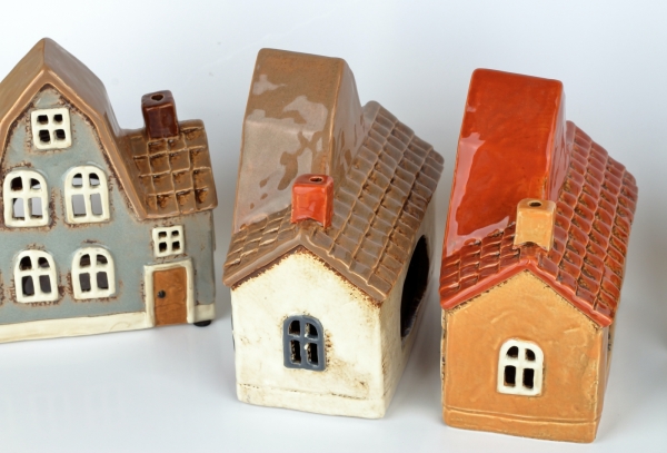 Vánoční svítící domeček 5,5x17x8,5 cm