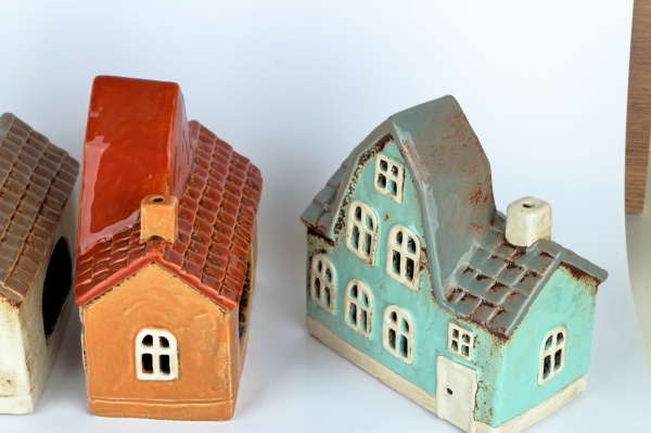 Vánoční svítící domeček 5,5x17x8,5 cm