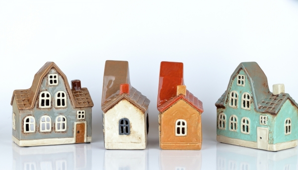 Vánoční svítící domeček 5,5x17x8,5 cm