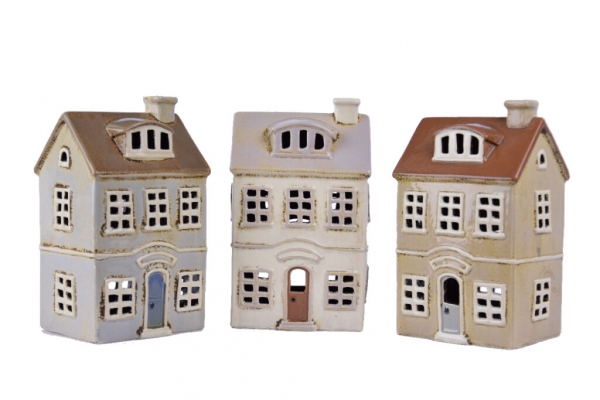 Vánoční svítící domečky 11,5x 19x 11,5cm