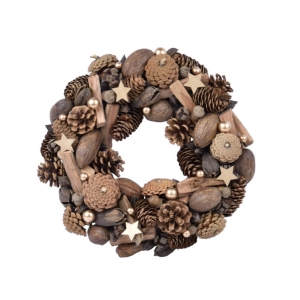 Vánoční věnec na dveře 35x35x8cm