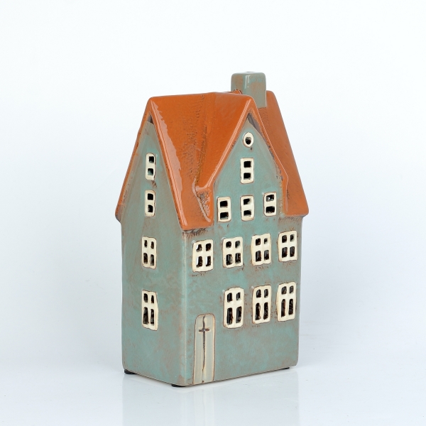 Vánoční vesnička dekorace 10x20x8cm C