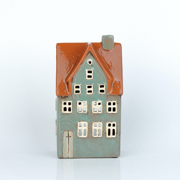 Vánoční vesnička dekorace 10x20x8cm C