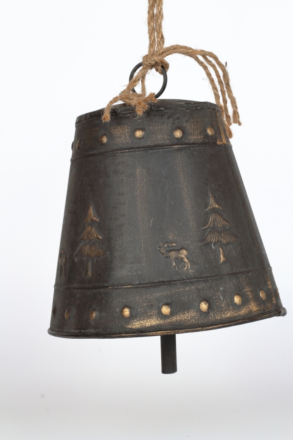 Vánoční zvon kovový 27cm