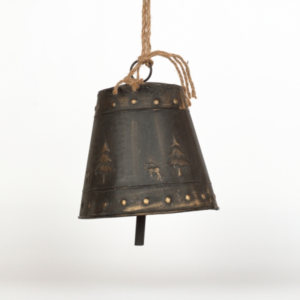 Vánoční zvon kovový 27cm