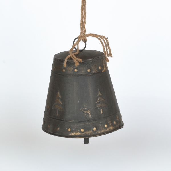 Vánoční zvon kovový 27cm