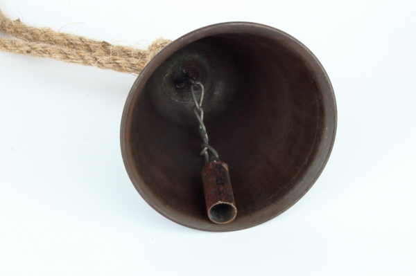 Vánoční zvonek kovový 9,5x12x9,5cm