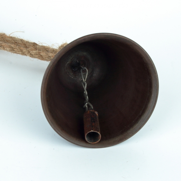 Vánoční zvonek kovový 9,5x12x9,5cm