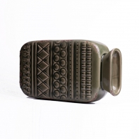 Váza keramika aztécké vzory zelená 34x18cm